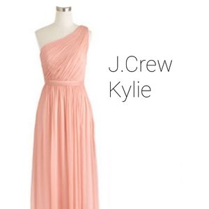 J.Crew Kylie Long Bridesmaid Dress Peach 0P